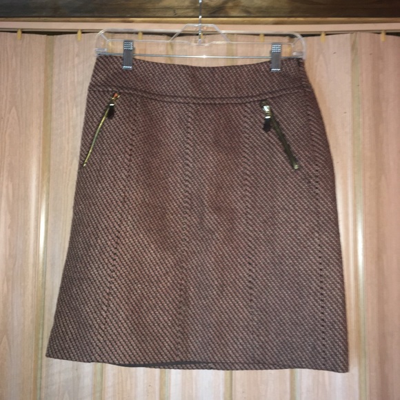 Ann Taylor Wool Blend Skirt Size 2 - Picture 2 of 4